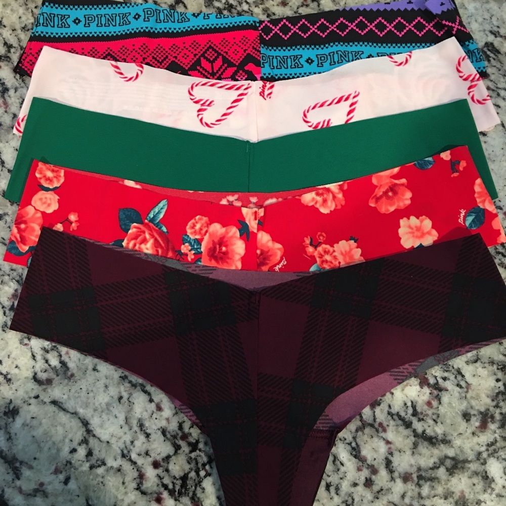PINK No Show Thongs